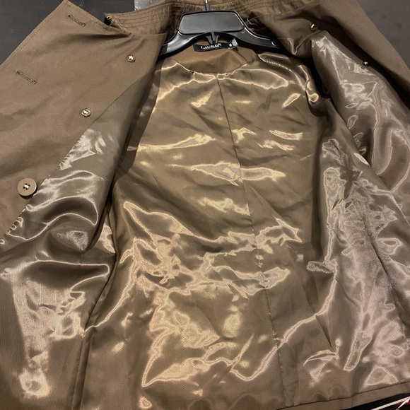 Ralph Lauren 24” DB Belted Trench Coat Moss - Picture 6 of 8